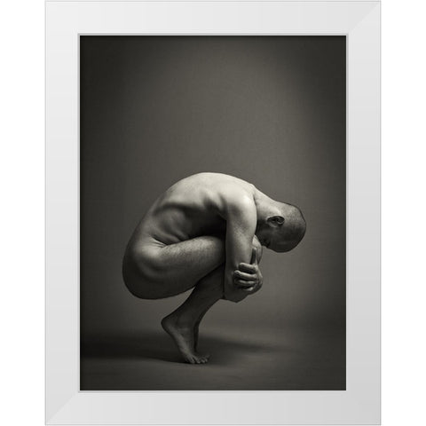 Equilibrioception (Daniel) White Modern Wood Framed Art Print by Friedl, Werner