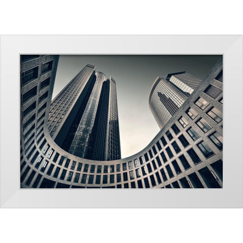 Tower 185 White Modern Wood Framed Art Print by Reichert, Renate