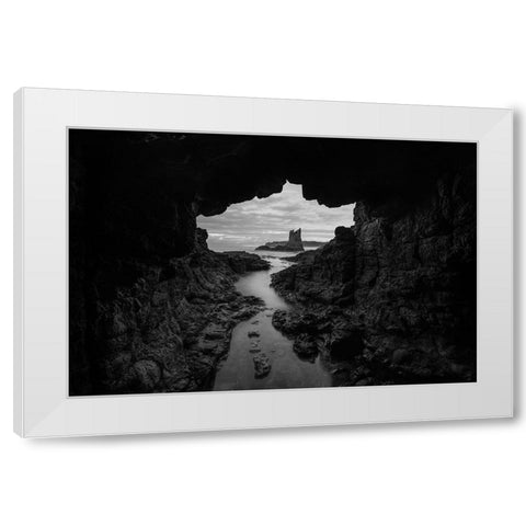 Cathedral Rocks White Modern Wood Framed Art Print by De Groote, Edwin