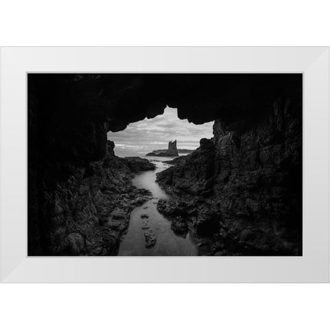 Cathedral Rocks White Modern Wood Framed Art Print by De Groote, Edwin