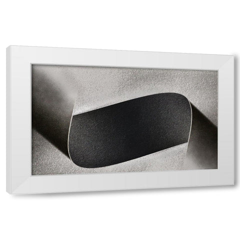 Twisted White Modern Wood Framed Art Print by Kerber, Jutta