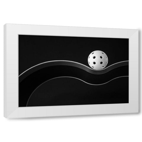 Holes White Modern Wood Framed Art Print by Hammer, Jacqueline