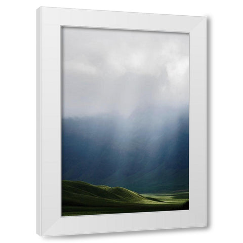 Light White Modern Wood Framed Art Print by Ritonga, Andy