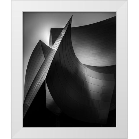 Fine Art White Modern Wood Framed Art Print by Ahmad, Walid