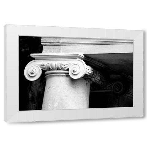 Architectural Detail, Blenheim Palace White Modern Wood Framed Art Print by Blue, Cyril