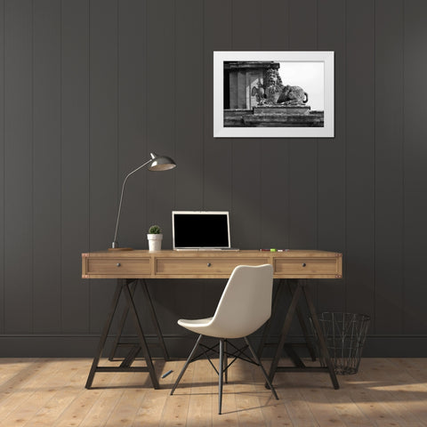 Architectural Detail, Blenheim Palace White Modern Wood Framed Art Print by Blue, Cyril