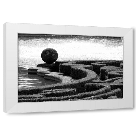 Architectural Detail, Blenheim Palace White Modern Wood Framed Art Print by Blue, Cyril