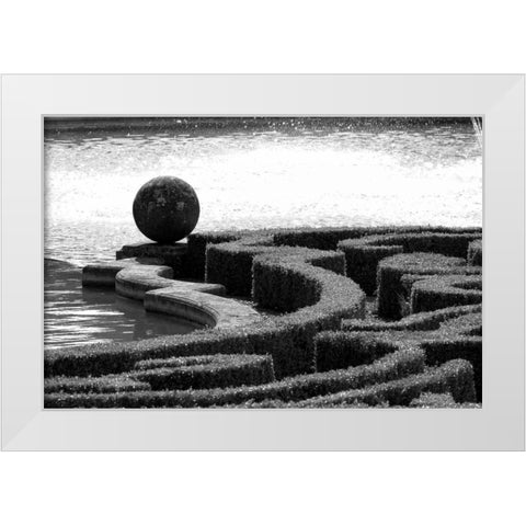 Architectural Detail, Blenheim Palace White Modern Wood Framed Art Print by Blue, Cyril