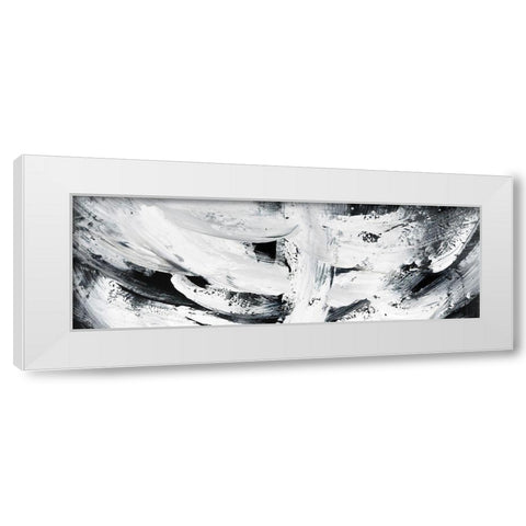 MAYHEM White Modern Wood Framed Art Print by Atelier B Art Studio