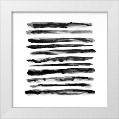HATCHING White Modern Wood Framed Art Print by Atelier B Art Studio