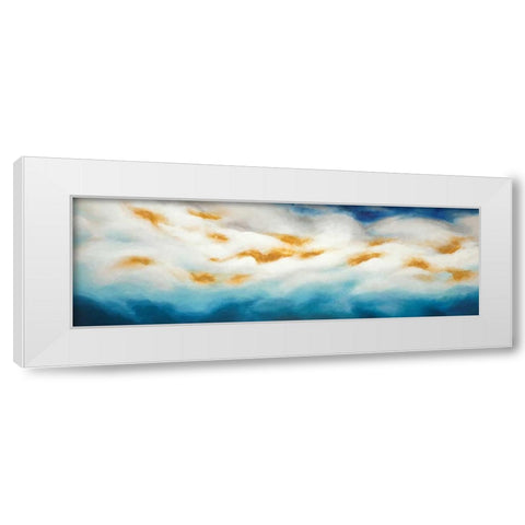 Abstract Landscape White Modern Wood Framed Art Print by Atelier B Art Studio