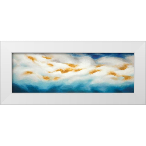 Abstract Landscape White Modern Wood Framed Art Print by Atelier B Art Studio