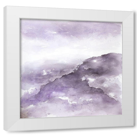 NEBULA White Modern Wood Framed Art Print by Atelier B Art Studio