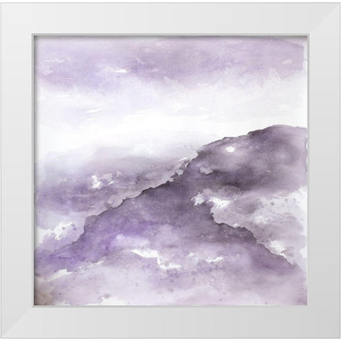NEBULA White Modern Wood Framed Art Print by Atelier B Art Studio