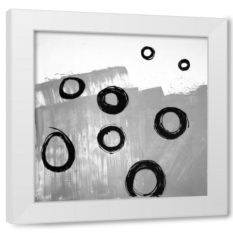 DECONSTRUCTED White Modern Wood Framed Art Print by Atelier B Art Studio