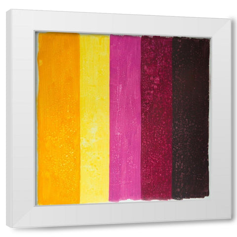 LIVE STRIPES White Modern Wood Framed Art Print by Atelier B Art Studio