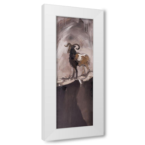 ABSTRACT PROUD AERIES White Modern Wood Framed Art Print by Atelier B Art Studio