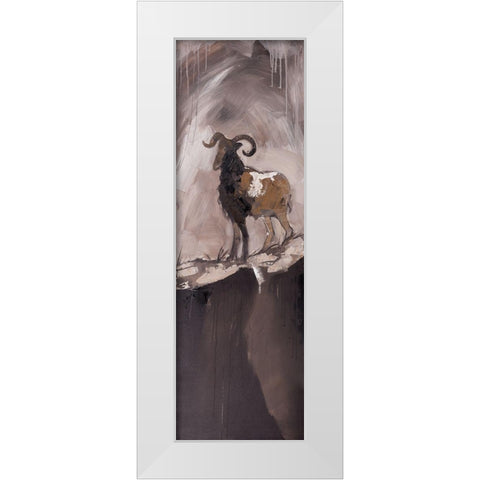 ABSTRACT PROUD AERIES White Modern Wood Framed Art Print by Atelier B Art Studio