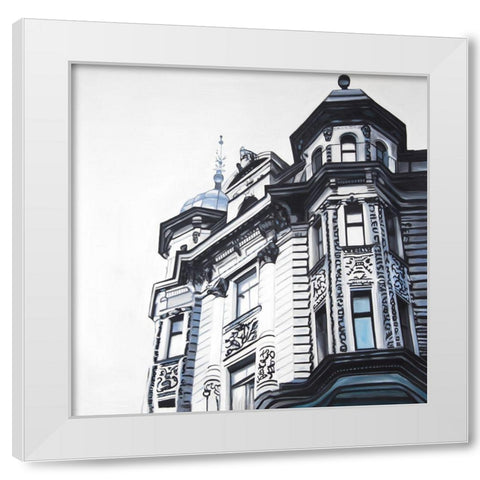 HISTORIC APARTMENT White Modern Wood Framed Art Print by Atelier B Art Studio