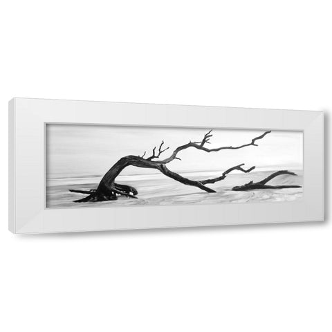 DEAD TREE IN THE MIDDLE OF WATER White Modern Wood Framed Art Print by Atelier B Art Studio