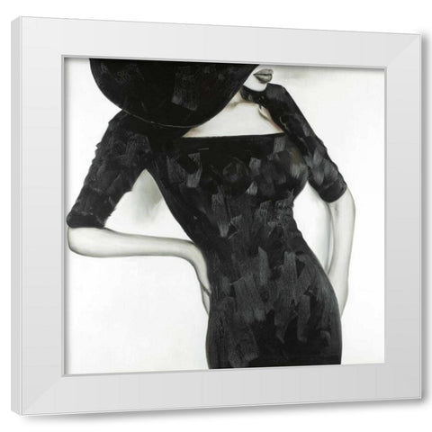 Beautiful Classic Woman White Modern Wood Framed Art Print by Atelier B Art Studio