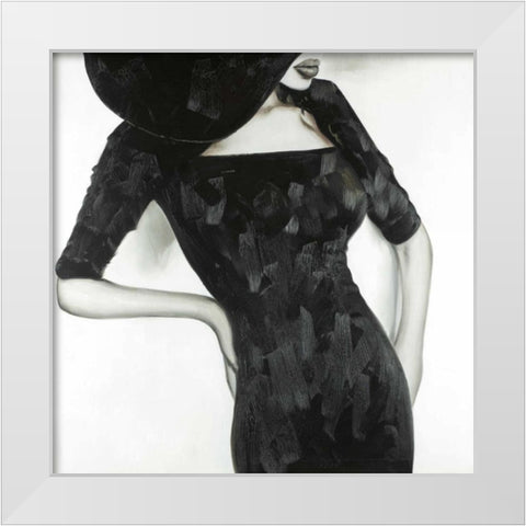 Beautiful Classic Woman White Modern Wood Framed Art Print by Atelier B Art Studio