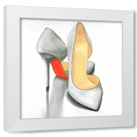 High heel Ready to Wear White Modern Wood Framed Art Print by Atelier B Art Studio