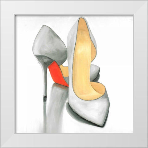 High heel Ready to Wear White Modern Wood Framed Art Print by Atelier B Art Studio