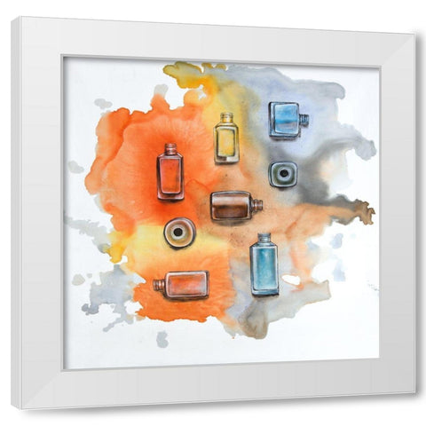 NAIL POLISH White Modern Wood Framed Art Print by Atelier B Art Studio