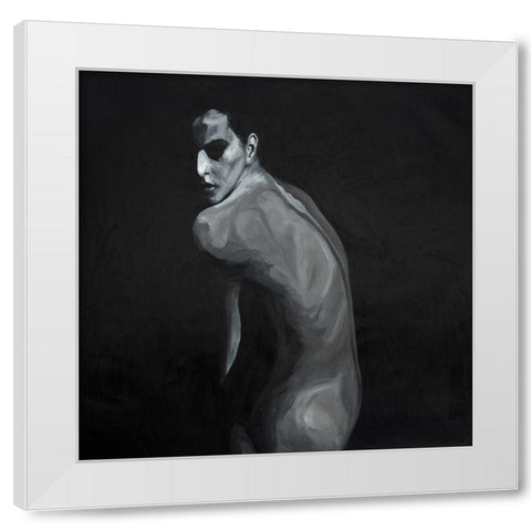 DENUDED White Modern Wood Framed Art Print by Atelier B Art Studio