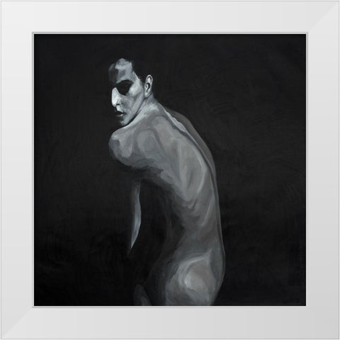 DENUDED White Modern Wood Framed Art Print by Atelier B Art Studio