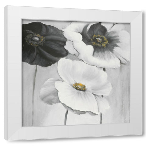 ASSORTED WHITE FLOWERS White Modern Wood Framed Art Print by Atelier B Art Studio