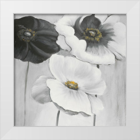 ASSORTED WHITE FLOWERS White Modern Wood Framed Art Print by Atelier B Art Studio