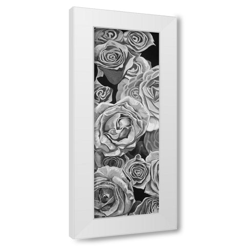 VINTAGE ROSES White Modern Wood Framed Art Print by Atelier B Art Studio