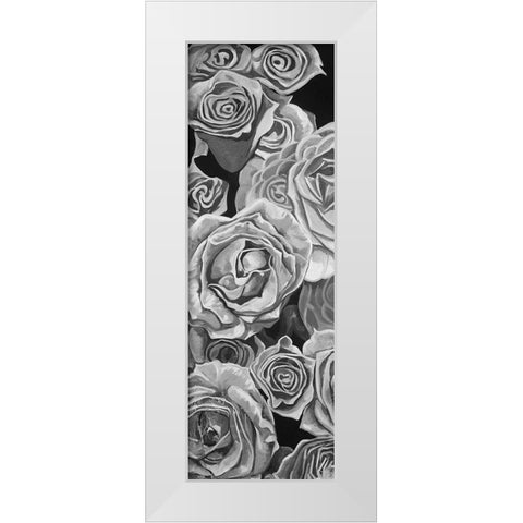 VINTAGE ROSES White Modern Wood Framed Art Print by Atelier B Art Studio