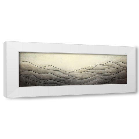 Desaturated Highslands White Modern Wood Framed Art Print by Atelier B Art Studio