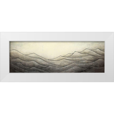 Desaturated Highslands White Modern Wood Framed Art Print by Atelier B Art Studio