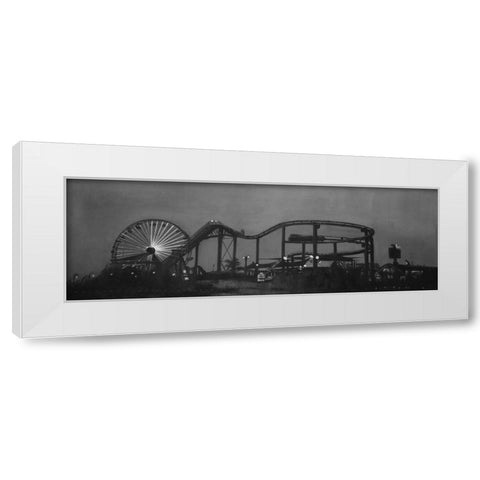 AMUSEMENT PARK White Modern Wood Framed Art Print by Atelier B Art Studio