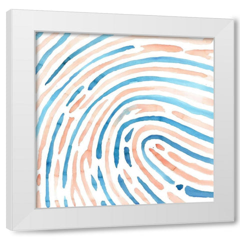 FOOTPRINT White Modern Wood Framed Art Print by Atelier B Art Studio