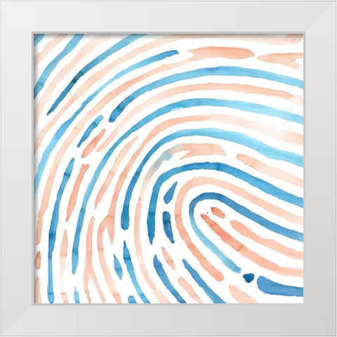 FOOTPRINT White Modern Wood Framed Art Print by Atelier B Art Studio