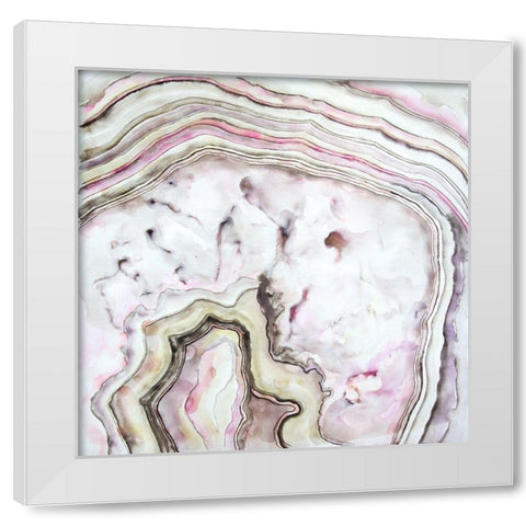 AGATE White Modern Wood Framed Art Print by Atelier B Art Studio