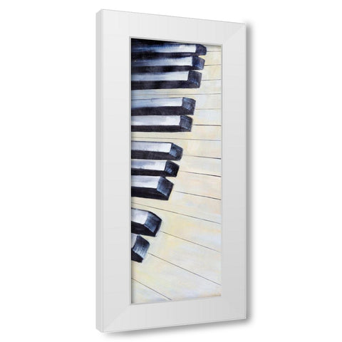KEYS White Modern Wood Framed Art Print by Atelier B Art Studio
