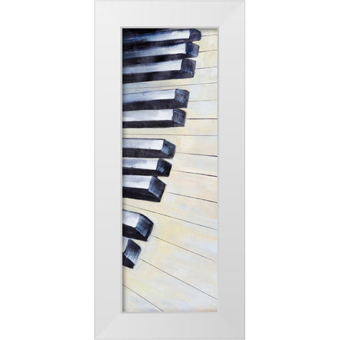 KEYS White Modern Wood Framed Art Print by Atelier B Art Studio