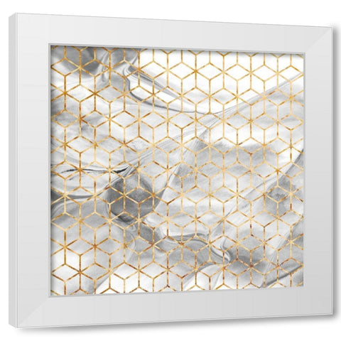 SYMMETRY White Modern Wood Framed Art Print by Atelier B Art Studio