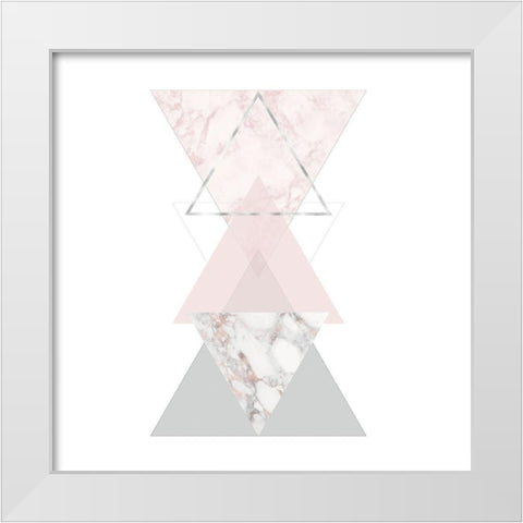 GEOMETRIC ART White Modern Wood Framed Art Print by Atelier B Art Studio