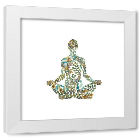 ZEN ATTITUDE White Modern Wood Framed Art Print by Atelier B Art Studio