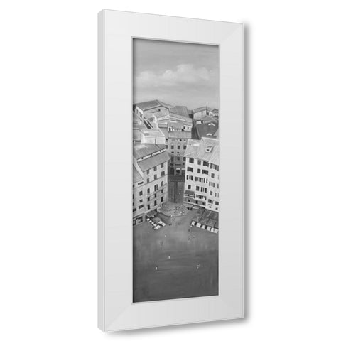 Siena City in Italie White Modern Wood Framed Art Print by Atelier B Art Studio