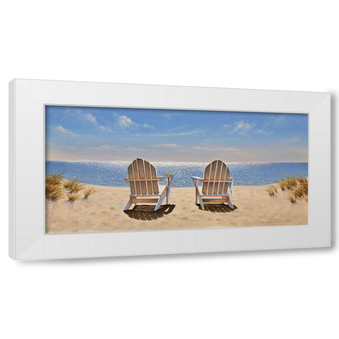Quite Time White Modern Wood Framed Art Print by Pollera, Daniel