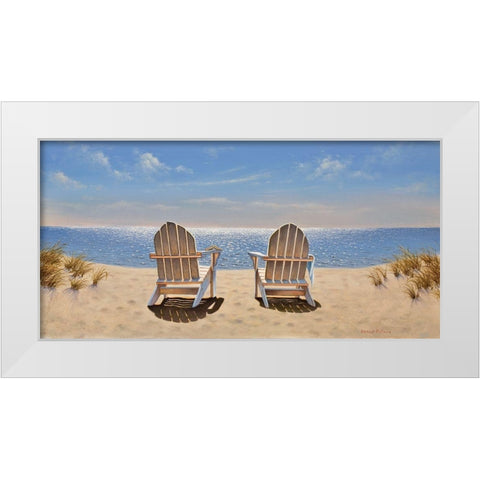 Quite Time White Modern Wood Framed Art Print by Pollera, Daniel
