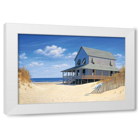 Westerly Breeze White Modern Wood Framed Art Print by Pollera, Daniel